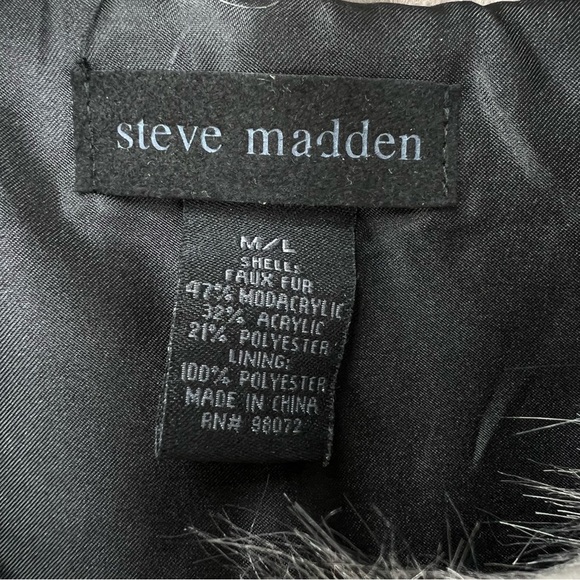 Steve Madden Faux Fur Patchwork Color Block Vest  Women Size Med/Large EUC - Picture 7 of 12